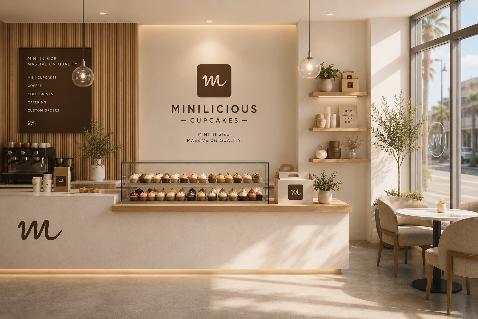Modern Minilicious bakery interior