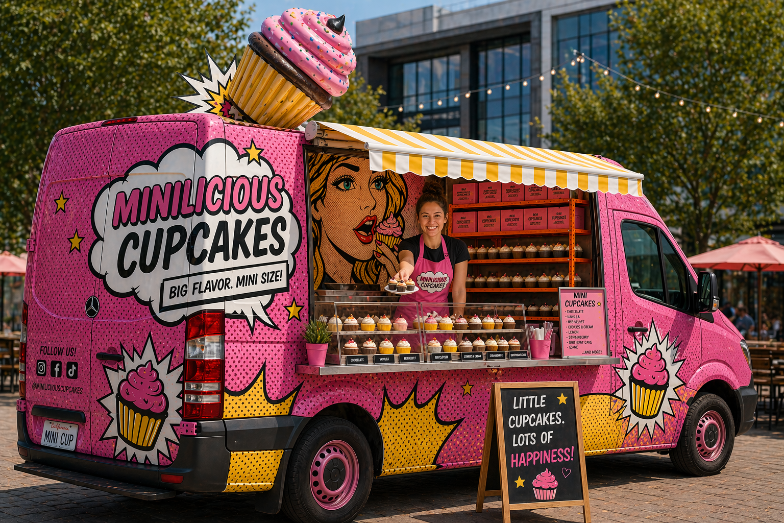 Pop Art Minilicious van